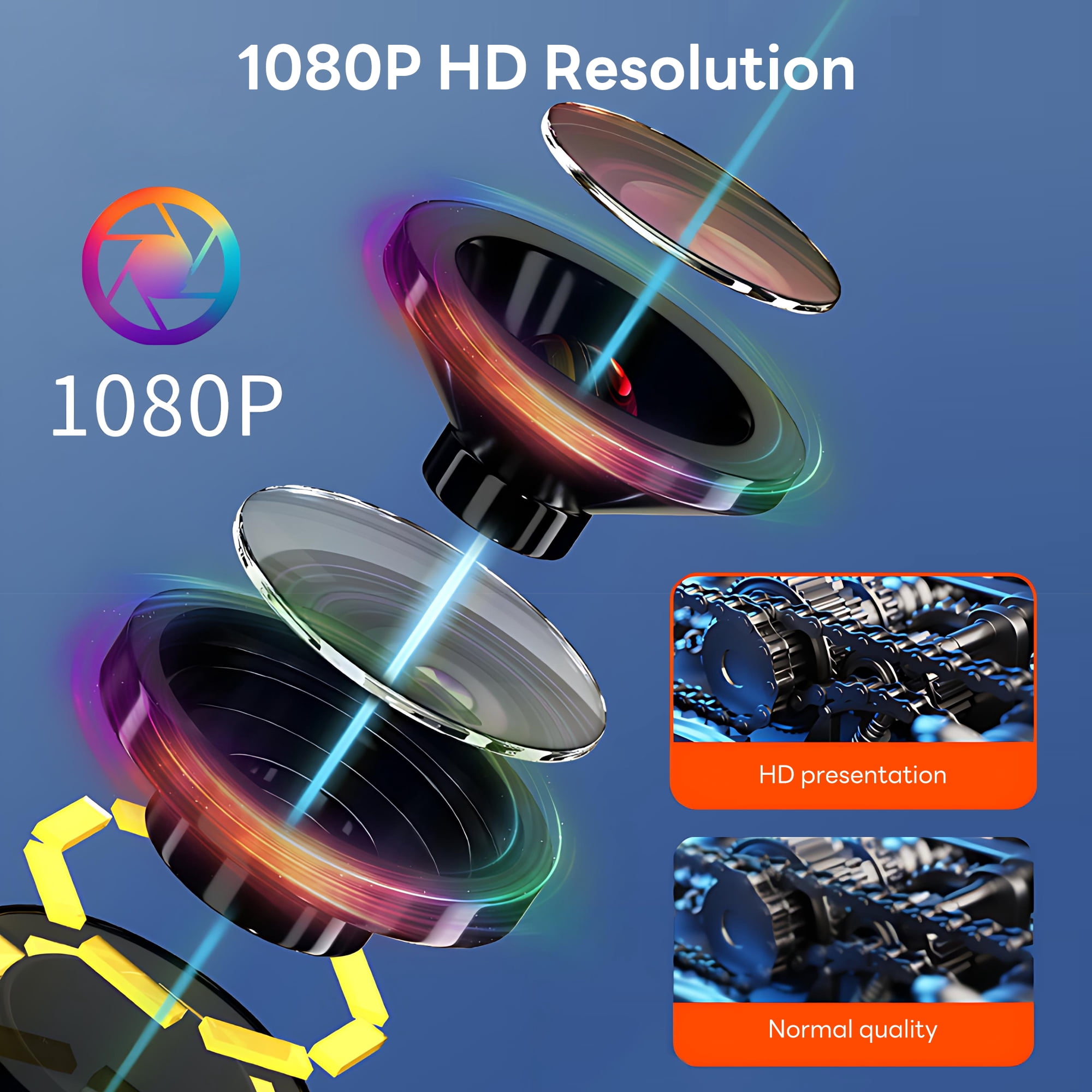Pecham HD 1080P Dual Lens Endoscope Camera with Light, 4.3" LCD Screen Borescope Inspection Camera with IP67 Waterproof, 32ft Industrial Borescope for Automotive, Plumbing, Sewer