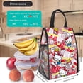 thumbnail image 2 of Hello kitty lunch box lunch bag Unisex Reusable FNAF Lunch Bag Large Capacity Insulated Lunch Tote Bento Bag For Work Outdoor Travel Picnic, 2 of 5
