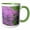 Green/White, variant on 3drose, Redbud Trees in Full Spring Bloom Near Defiance Ohio - Us36 Cha0032 - Chuck Haney, 11oz Two-tone Black Mug