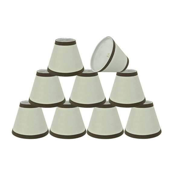 Aspen Creative Corporation 6'' Linen Empire Candelabra Shade (Set of 9)