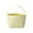 Yellow, variant on Deeceymbur Striped Polypropylene Fabric Storage Tote Basket with Handles Beach Home Grocery Organizer