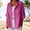 A1 Hot Pink, variant on Linen Button Down Shirts for Women Roll Cuff Sleeve V Neck Collarless Button Down Muslin Button Down Shirt Women Linen Shirts for Women Womens Tops Purple 2XL