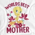 thumbnail image 2 of Looney Tunes Mother's Day Tweety Worlds Best Mom Unisex Adult Long-Sleeve T Shirt, White, 3X-Large, 2 of 4