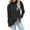 Black, variant on Labakihah Sweaters For Women Womens Loose Long Sleeve Knit Sweater Casual O Neck Pullover Distressed Sweater Tops Turtleneck Sweater Women Black