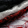 thumbnail image 6 of Zukuco 1PCS Halloween Stage Decoration Fabric Spider Web Jacquard Lace Fabric Soft Spider Web Lace Tulle Fabric,White, 6 of 8