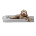 thumbnail image 1 of Furhaven Cama de gel refrescante para perros grandes y medianos con refuerzos extraíbles y funda lavable, para perros de hasta 55 libras - Sofá acolchado - Gris plateado, grande, 1 of 5