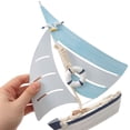 thumbnail image 6 of FRCOLOR  Nautical Sailboat Model Marine Style Sailing Ship Seaside, 6 of 8