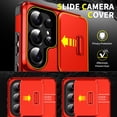 thumbnail image 5 of Asuwish Compatible with Samsung Galaxy S26 Ultra 5G Phone Case Slide Camera Cover Tempered Glass Screen Protector Stand Ring Holder Rugged Slim Cell for S26Ultra 26S S 26 26Ultra Women Men Red, 5 of 9