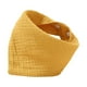 thumbnail image 2 of Babero, paño para eructar, cómodo, triangular, de algodón, agradable para la piel, bandana, babero antibabas, unisex, para bebés, babeo, dentición, ni Amarillo, 2 of 8