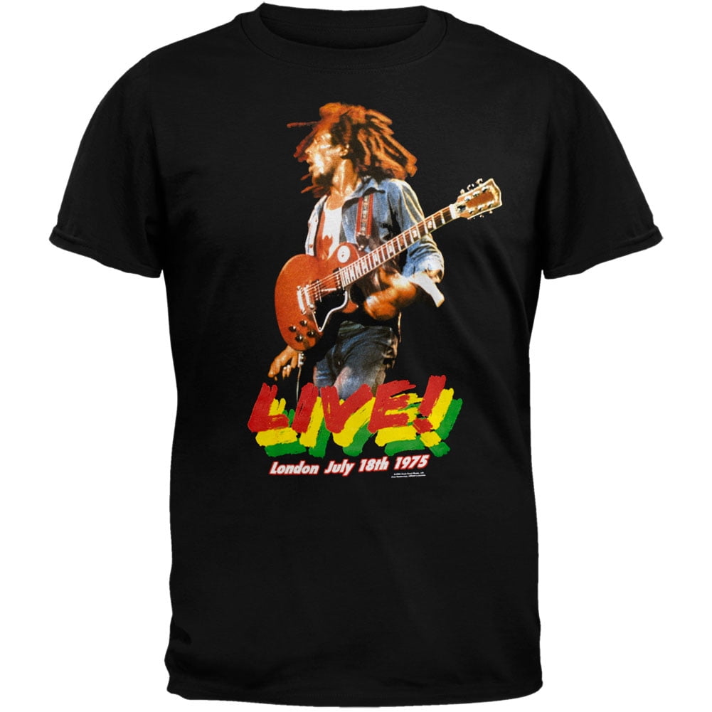 Bob Marley Men S Live Short Sleeve T Shirt Walmart Com