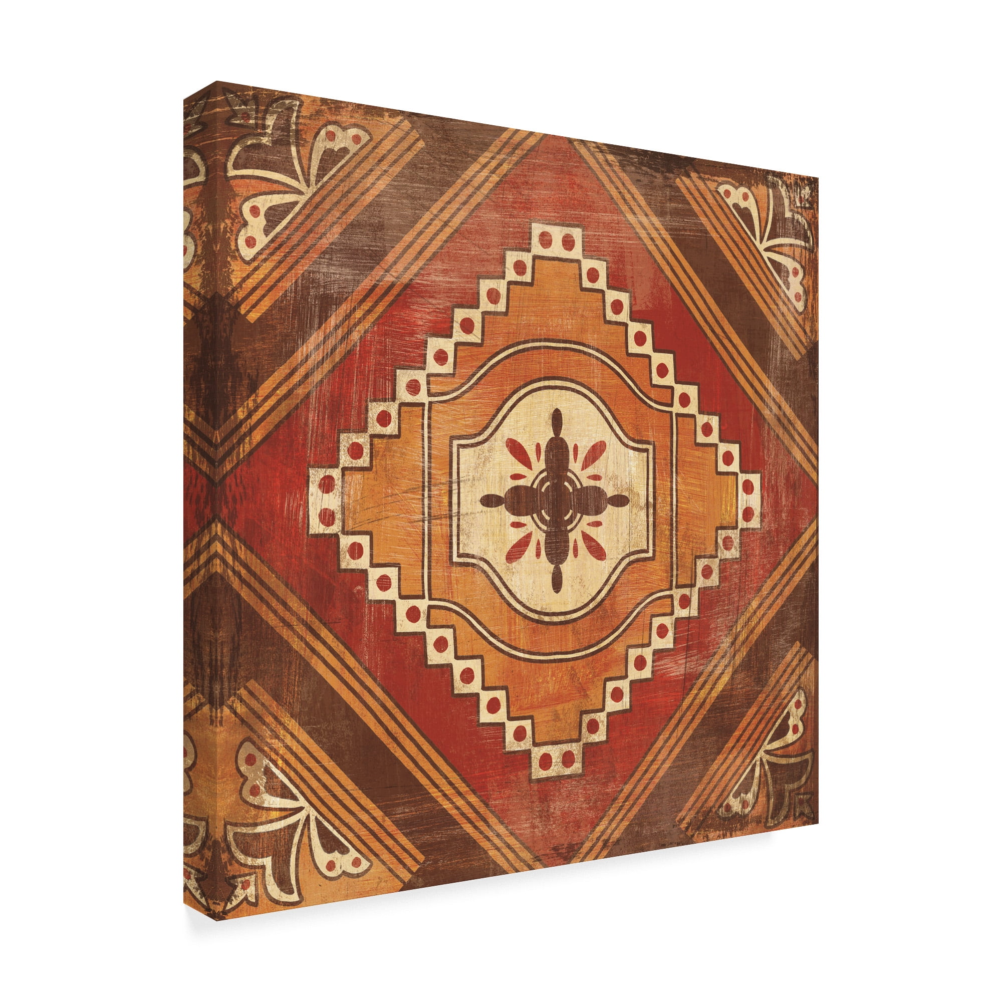Trademark Fine Art 'Moroccan Tiles Spice V' Canvas Art by Cleonique Hilsaca