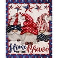 thumbnail image 1 of Bordado completo estampado día de la independencia Gnome DIY 11CT Kit de punto de cruz de algodón FLhrweasw Nuevo, 1 of 9