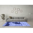 thumbnail image 3 of Ahgly Company Indoor Rectangle Abstract Blue Modern Area Rugs, 3' x 5', 3 of 4