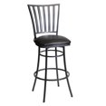 thumbnail image 6 of Steve Silver Stellan Commercial Grade Black Metal Swivel Barstool, 6 of 10