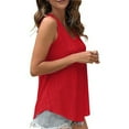 thumbnail image 4 of DPTALR Women's Casual Solid Round Neck Strappy Top, 4 of 8