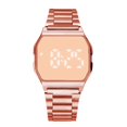 thumbnail image 1 of Reloj LED con banda de acero de metal, reloj electrónico cuadrado de moda para estudiantes, reloj táctil para hombres y mujeres, 1 of 6