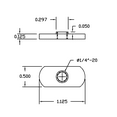 thumbnail image 5 of 5 pc, 1/4-20 UNC Spot Weld Nut Double Tab, and, Aluminum Extrusion T-Nut, 5 of 5