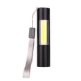 thumbnail image 1 of Pvdgvd Cob Flashlight Zoom Lighting Flashlight New Handheld Mini Flashlight Metal Free Size Black, 1 of 4