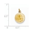 thumbnail image 3 of 14K Yellow Gold Our Lady Of Fatima Medal Charm (16 X 11) Made In United States xr664, 3 of 3