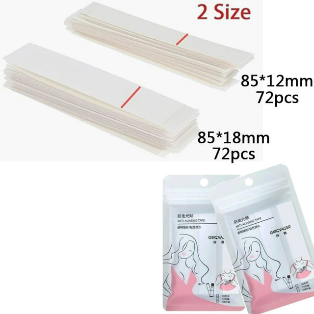 144 Piezas Cinta de Doble Cara de Belleza de Moda, Tiras Adhesivas Ropa Cinta de Pecho de Piel Cinta de Ropa Transparente para Accesorios de Ropa Corporal Ropa de Noche Cinta de Camisas