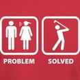 thumbnail image 3 of CafePress - Problem Solved Golfing Dark T Shirt - Men's Classic Graphic Cotton T-Shirt, 3 of 4