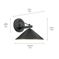 thumbnail image 4 of Kichler Lighting - Ripley - 1 Light Outdoor Wall Mount In Mission Style-10, 4 of 10