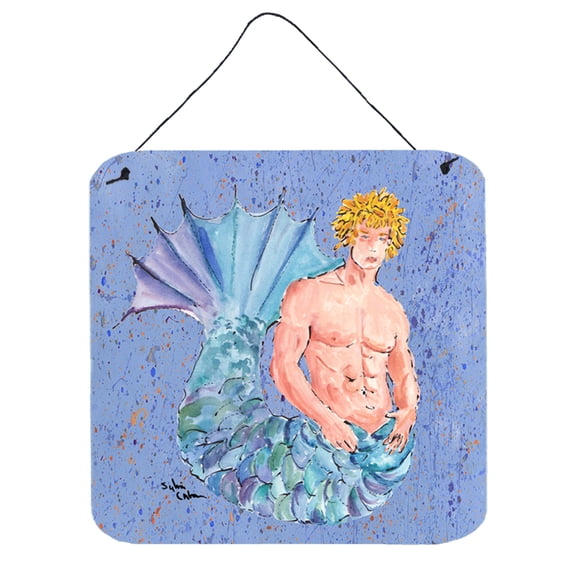 Carolines Treasures 8347DS66 Merman Wall or Door Hanging Prints 6HX6W multicolor