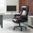 thumbnail image 2 of OFIKA Office Chair - Adjustable Lumbar Support, Quiet Rubber Wheels, Heavy Duty Metal Base, High Back Executive Computer Desk Chair, 2 of 14