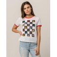 thumbnail image 2 of Vans Off The Wall Women's X Marvel Head Ringer Tee T-Shirt - White/Red (X-Small), 2 of 5