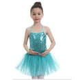 thumbnail image 3 of Girls Shirts Size 4-5 Girls Clothes Kids Girls Sequins Camisole Ballet Dance Dress Tutu Skirted Leotard Trendy Dancewear 2096, 3 of 7
