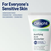 Cetaphil Gentle Clear Mattifying Acne Moisturizer With Salicylic Acid, 3 fl oz