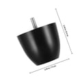 thumbnail image 2 of unbranded 8Ud Patas Para Muebles De Plástico Negras Soporte Estable Para Sillas Mesas Y Sofás Fácil Instalación, 2 of 6