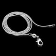 thumbnail image 3 of K-KED Wholesale 10Pcs 925 Silver Classic Snake Chain Necklace Delicate Jewelry 1MM 16" - 24"-16 inch-5pcs, 3 of 6