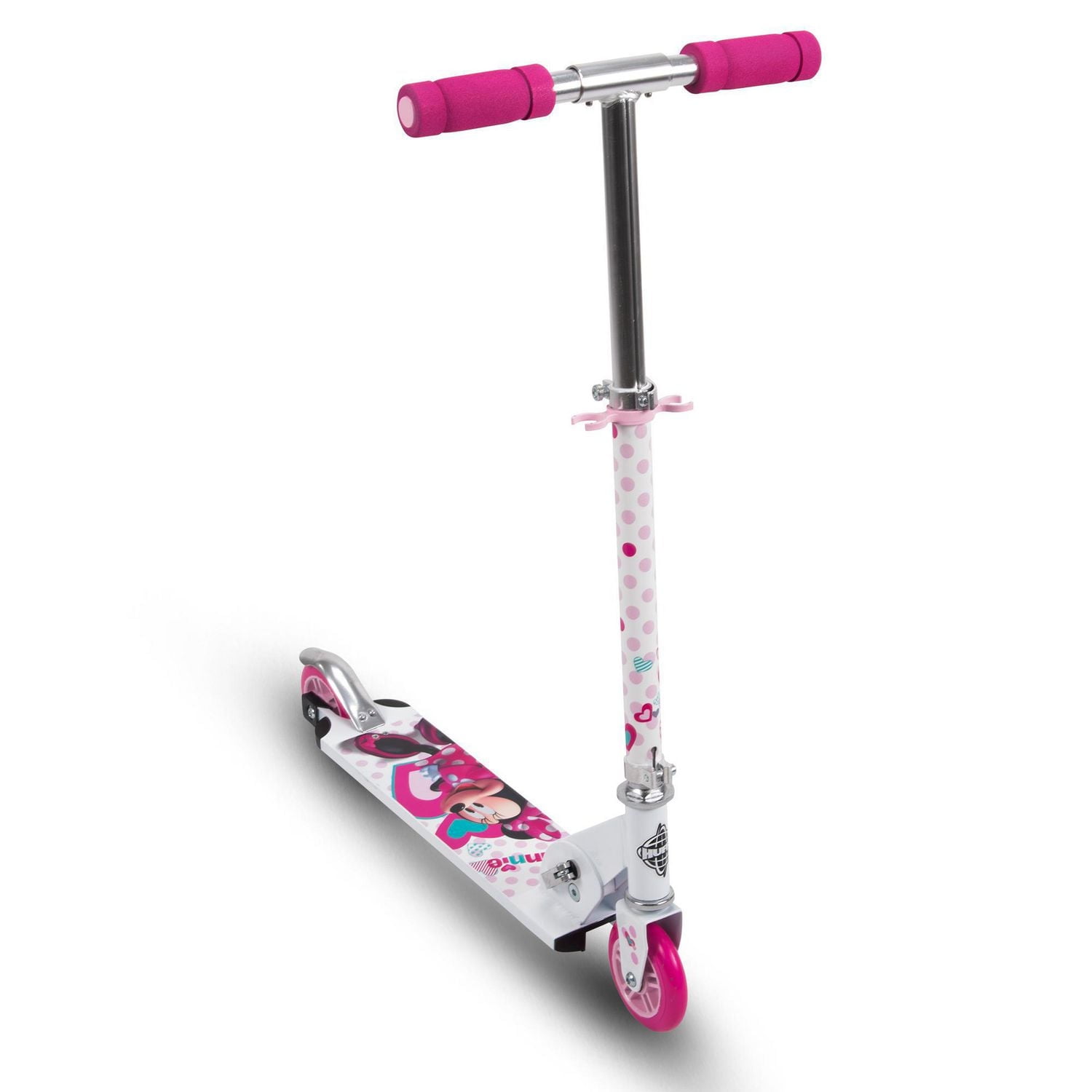 Disney Minnie 2-Wheel Girls’ Inline Folding Aluminum Scooter, by Huffy
