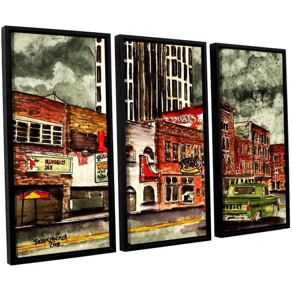 ArtWall Derek Mccrea "Nashville" 3-Piece Floater-framed Canvas Set