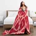 thumbnail image 5 of ZNDUO Vector Meat Texture Pattern Throw Blanket, Lightweight Cozy Soft Throw Blanket for Couch, 50"x40" Throw Blankets for Bed, 5 of 8