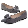 thumbnail image 2 of Vestido plano con punta puntiaguda para mujer, color gris, talla 9.5, de Shoes SAILING LU, 2 of 7