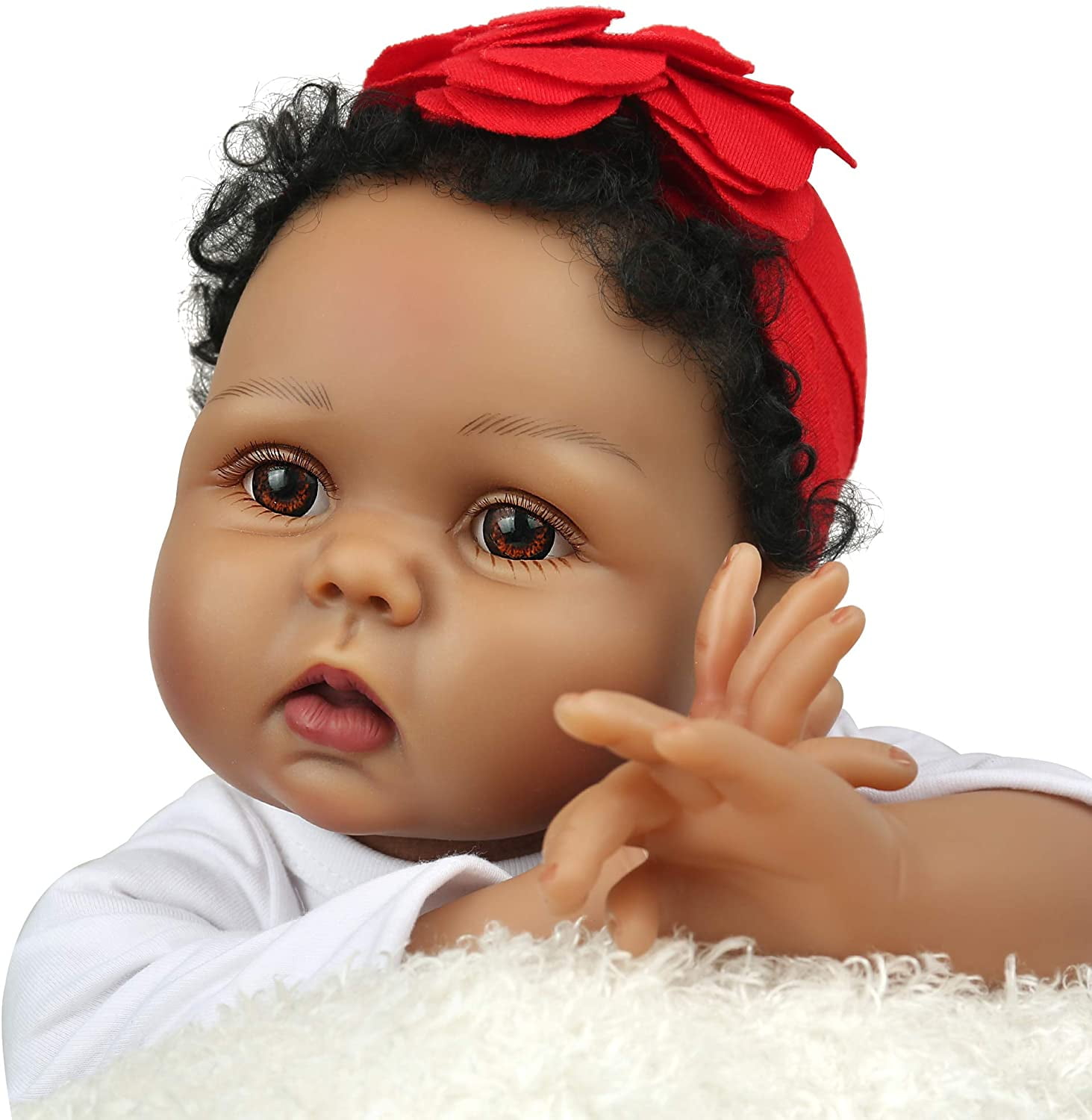 Lifelike Weighted Silicone Reborn Real Toddler KSBD Reborn Baby Dolls Girl 22 Inch Realistic Newborn Baby Doll