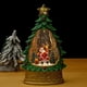 thumbnail image 1 of Bola de nieve navideña de 10", bolas de nieve musicales, linternas iluminadas con purpurina, ciervo, Claus, árbol de Navidad, decoración de mesa navideña, regalos cristianos, 1 of 7