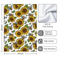 thumbnail image 3 of 2 Pcs Funny Kitchen Towels,White Sunflower Microfiber Dish Towels,Kitchen Tea Towels,Kitchen Towel Set (18" X 26"), 3 of 3