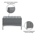 thumbnail image 3 of Flash Furniture Hercules Imagination Series Gray Leathersoft Ottoman, 3 of 7