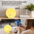 thumbnail image 3 of Mpow Wake up Light Sunrise Alarm Clock for Heavy Sleepers, Sleep Aid & Sound Machine, Sync Time with Bluetooth Connection, 25 Natural Sounds, Dual Alarms, 5-20min Snooze, FM Radio, Battery Backup, 3 of 14