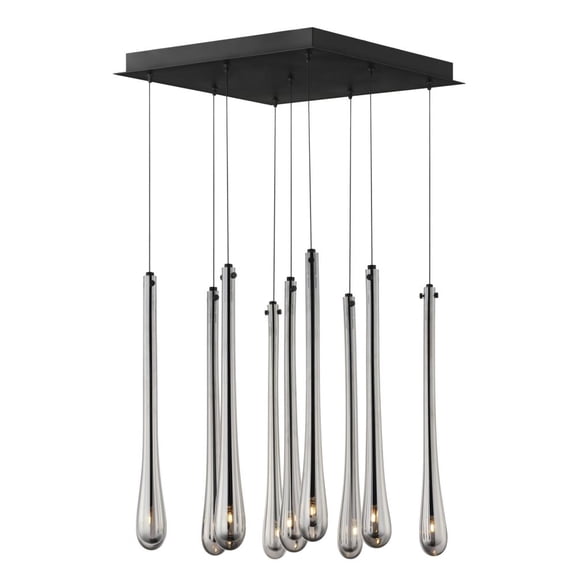 ET2 Lighting E24217-138BK Stillo - 13.5W 9 LED Pendant-18 Inches Tall and 16.25 Inches Wide Black