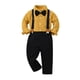 thumbnail image 1 of Gibobby Conjunto de ropa de bebé Camiseta de manga larga para niños pequeños, pantalones, trajes para niños y caballeros(Amarillo, 5-6 Años), 1 of 5