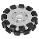 thumbnail image 4 of Reemplazo de ruedas omnidireccionales de rodillos de rodamiento de doble cinturón de aluminio de 127mm 14073, 4 of 10