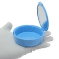 thumbnail image 3 of Unique Bargains 1 Pce Boîte de Rangement pour Appareils Dentaires avec Miroir Rond Bleu, 3 of 5