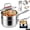 Steamer-1.5Qt, variant on Pure Titanium Saucepan with Lid, Upgrade 1.5/2/3/4 Qt No Coating Non Stick Hammered Titanium Pan with Dual Pour Spouts, Fast Even Heating Sauce Pan for Cooking with All Cooktops (Steamer-1.5Qt)