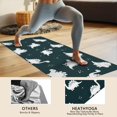 thumbnail image 4 of Black Dinosaurs Silhouette Pattern Hot Yoga Mat Towel Non Slip for Hot Yoga - Quick-Drying Yoga Mat Cover with 4 Corner Pockets with Travel Bag - Hot Yoga Towel Non Slip 70"x26", 4 of 6