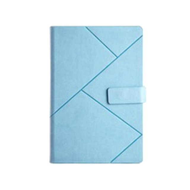 Diario de agenda de bloc de notas de negocios de viajero azul para cuaderno de papelería escolar