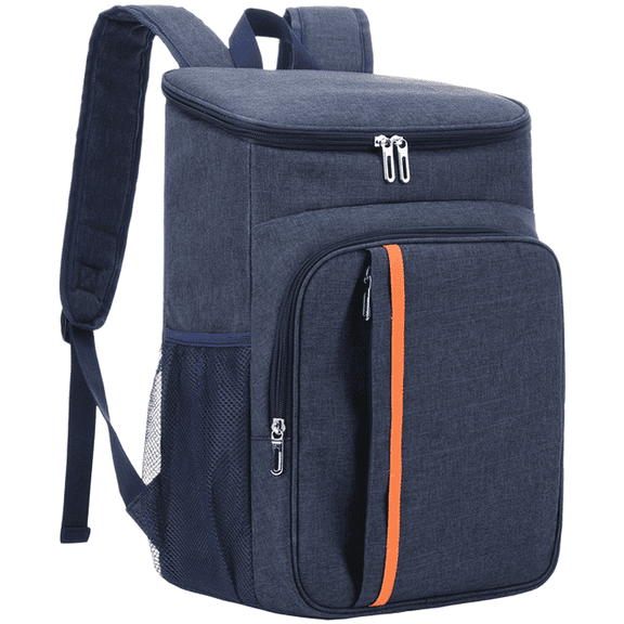GRIMPEX Insulated Oxford Backpack Cooler Bag for Outdoor Gathering Travel Food Delivery Blue